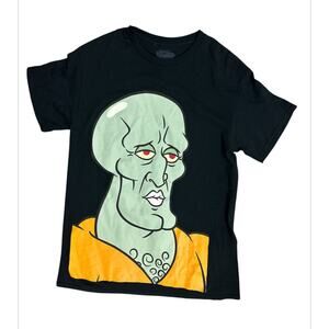 SpongeBob Squarepants Squidward Picture Graphic Print T-shirt Junior Size Large